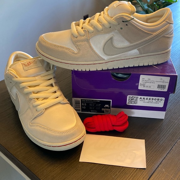 Size 8.5M/10W Nike SB Dunk Low Premium City of Love Light Bone.